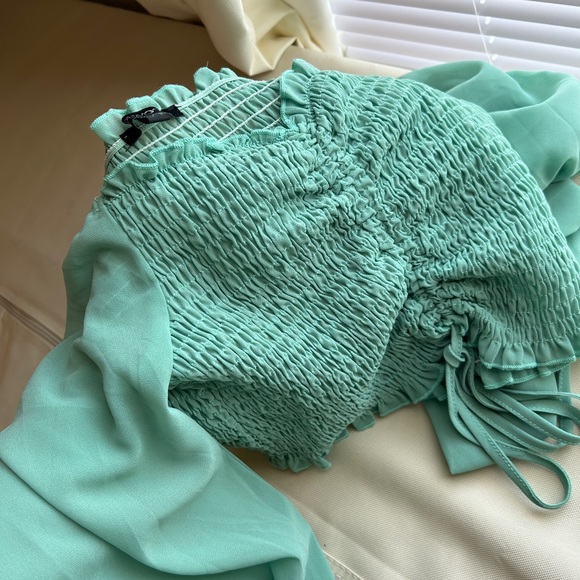 ***SOLD*** Smocked Cropped Top - Picture 3 of 3